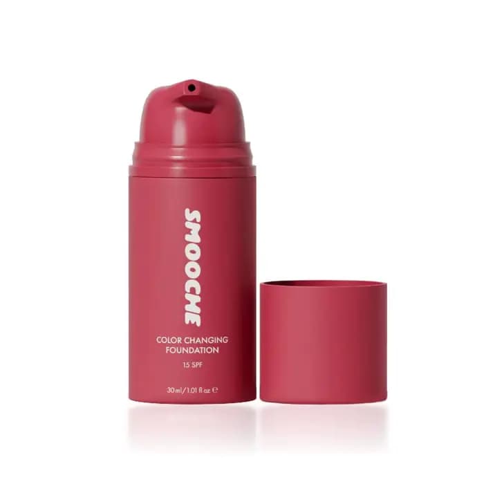 Fond de teint changeant de couleur SMOOCHE 30 ml, SPF15, léger et respirant pour un maquillage impec