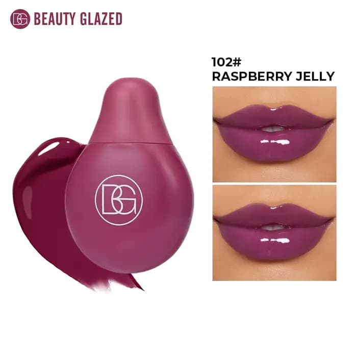 BEAUTY GLAZED – brillant à lèvres 4 couleurs, huile pour adolescents, hydratant, baume à lèvres, hau