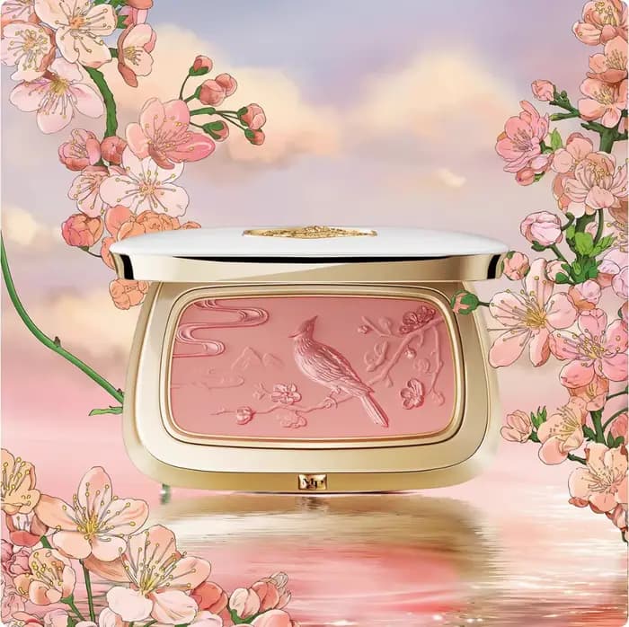 MAOGEPING plume légère fard à joues 4.5g plume Texture Rosiness joue couleurs ondulation naturel Ori