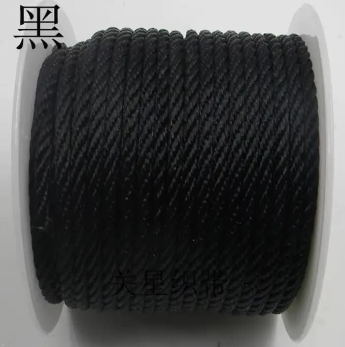 Corde d'amour en Nylon rouge 50 mètres, ficelle en soie synthétique, 2mm