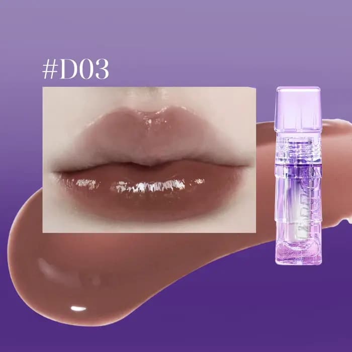 Gloss à lèvres Uhue, lisse et non collant, léger et non lourd, fini miroir haute brillance, effet lè