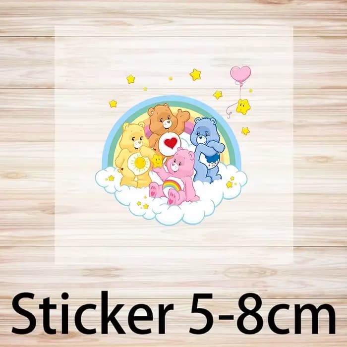 Ensemble T-shirt et jupe d'anniversaire Care Bears pour enfants, T-shirt à motif de personnage de de