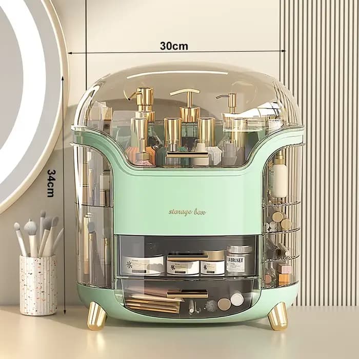 Boîte de rangement de cosmétiques, présentoir de maquillage, coiffeuse de bureau, boîte de rangement