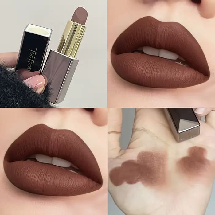 Disponible en 3 nuances Rouge à lèvres mat Velvet mat Brillant à lèvres imperméable qui ne se décolo