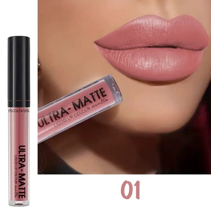 Rouge à lèvres liquide mat imperméable longue durée velours Mate nu marron rouge brillant à lèvres p
