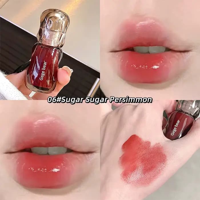 Teinte pour les lèvres Gege Bear Crystal Gloss – Formule hydratante automne/hiver, finition brillant
