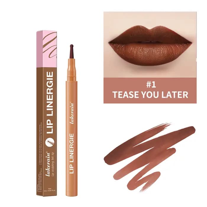 Crayon à lèvres waterproof longue tenue, 8 couleurs, résistant aux transferts et aux bavures, formul