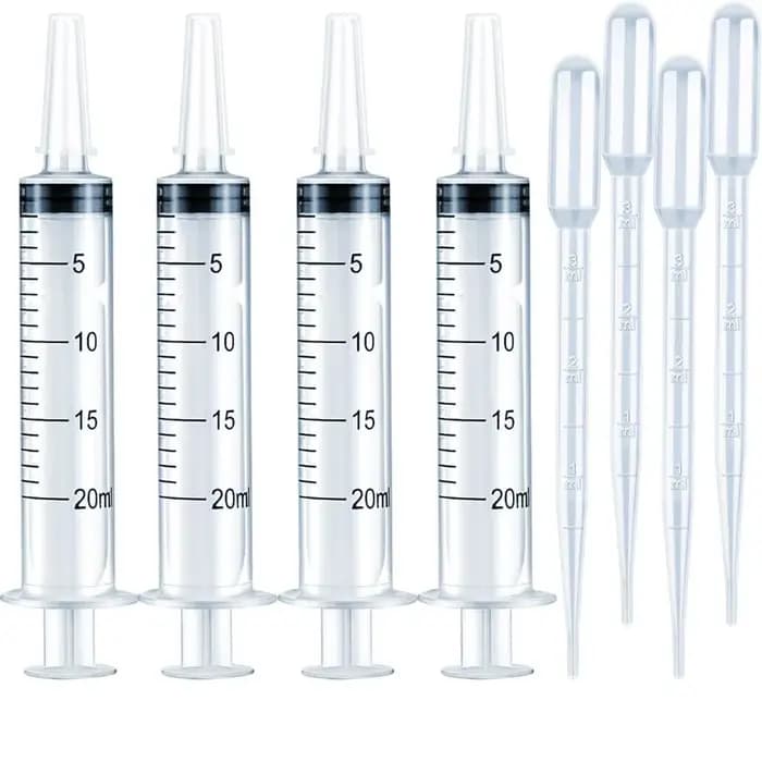 Seringues pour brillant à lèvres, 20mL, fournitures de fabrication, Base de brillant à lèvres liquid