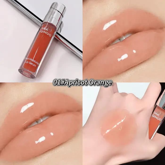 Sérum Hydratant Teinté pour les Lèvres – Essence Réparatrice et Hydratante – Gloss Effet Miroir Tran