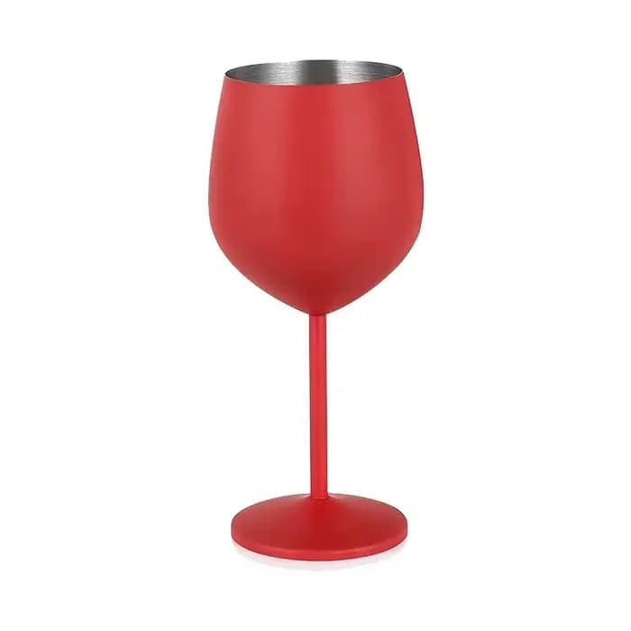 Verre à Cocktail en acier inoxydable de 500ML, verre à vin rouge, grand verre à Champagne en métal i