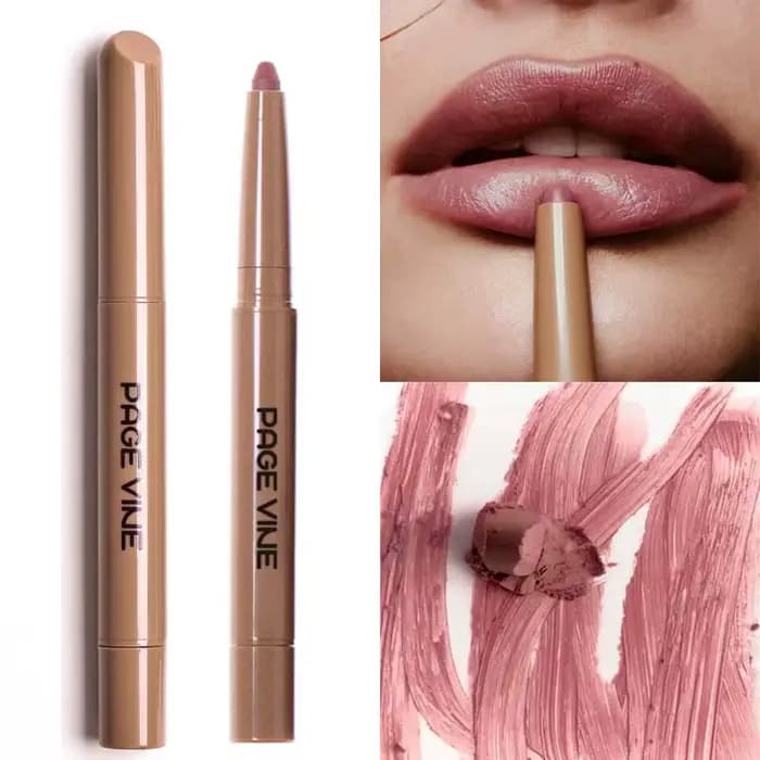 Stylo à lèvres en forme de Peptide de peau, crayon à lèvres imperméable, marron nu, contour des lèvr