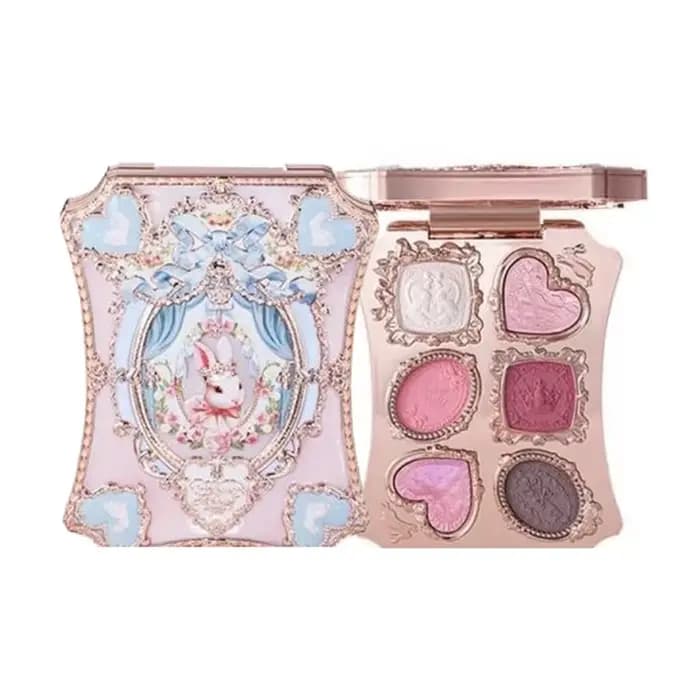 Palette de fards à paupières Flower Knows Garden Matte Pearlescent Powder Fine Six Color, contour, l