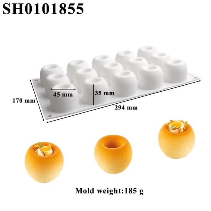 Moule à gâteau en Silicone de forme cylindrique, outils de décoration de desserts de qualité aliment