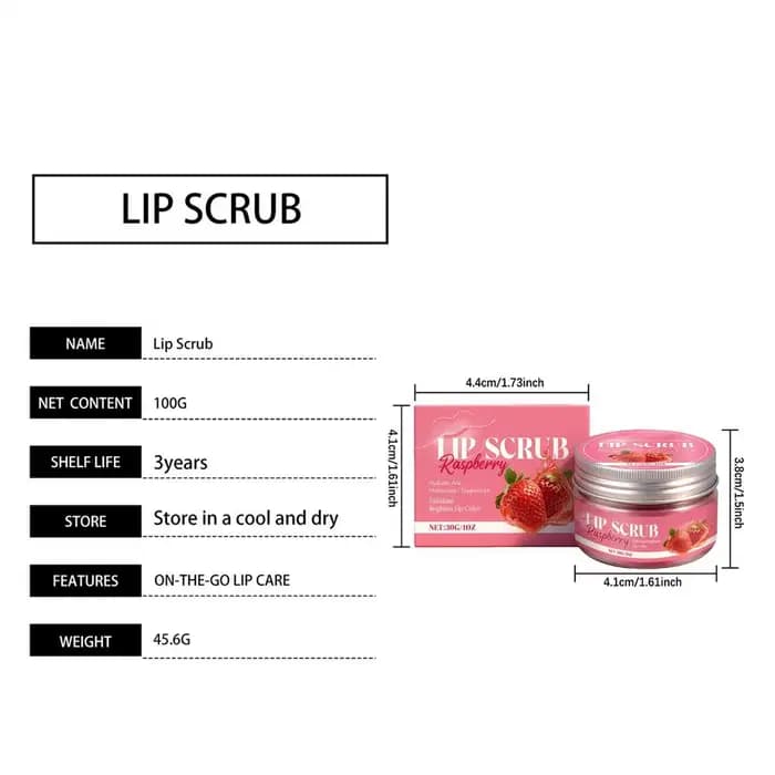Exfoliant doux pour les lèvres, 30g, élimine la peau morte, réduit les ridules, soin hydratant et no