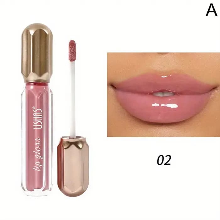 Miroir perle brillant à lèvres imperméable longue durée hydratant rouge à lèvres brillant paillettes