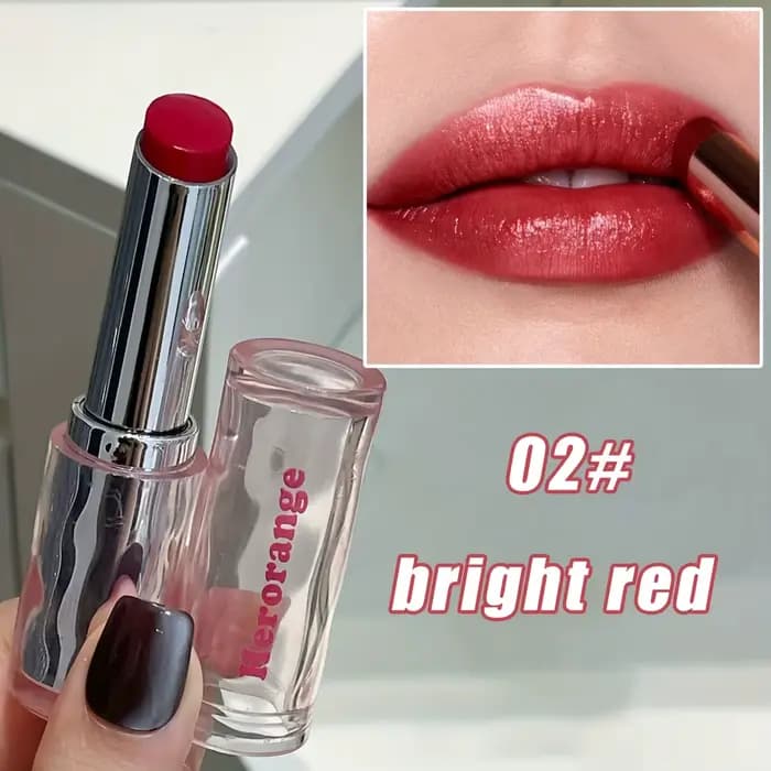 Rouge à lèvres solide brillant Herorange, hydratant, haute pigmentation, lèvres pulpeuses, brun rose