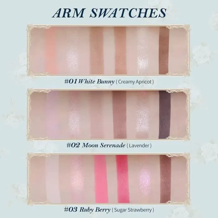 [NOUVEAU] Palette de maquillage 6 couleurs Flower Knows Bunny Garden Collection