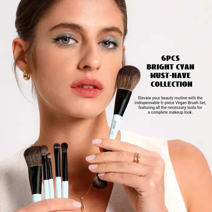 Jessup ensemble de pinceaux de maquillage pinceaux de maquillage Double face fond de teint Contour B