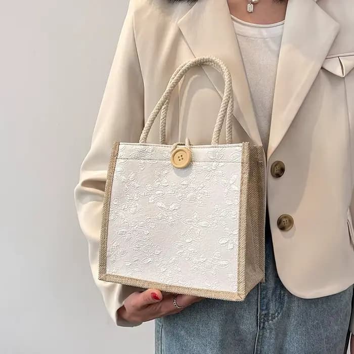 Sac à main en lin pour femme, sac fourre-tout, sac de créateur de mode, grande capacité pour voyage,