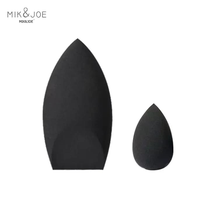 Oeuf éponge de beauté noir, mélangeur de maquillage réutilisable sans Latex pour fond de teint impec