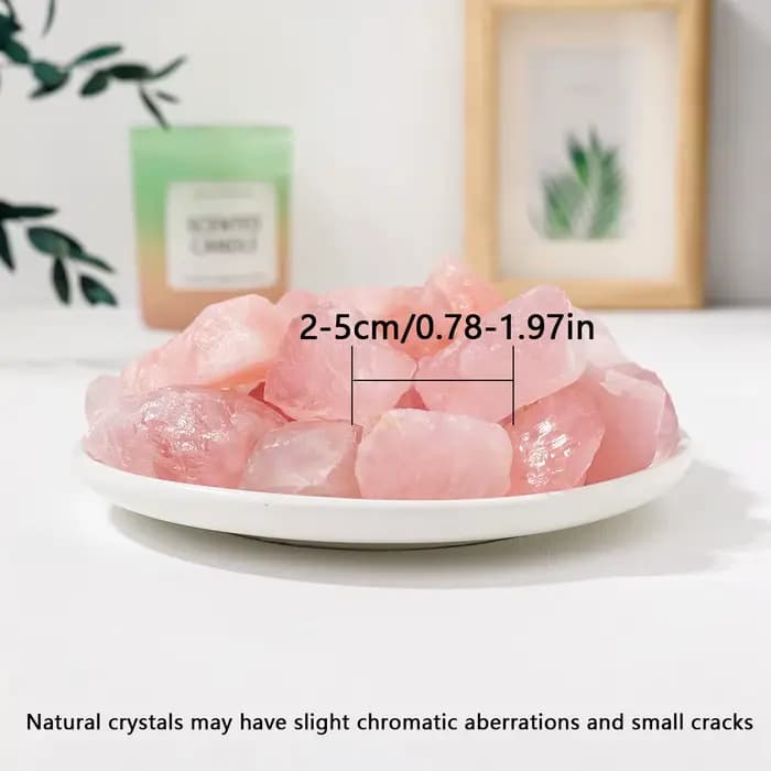 Quartz Rose naturel brut, 50 g/sac, pierre brute, Quartz Rose brut, non poli, décoration de jardin d