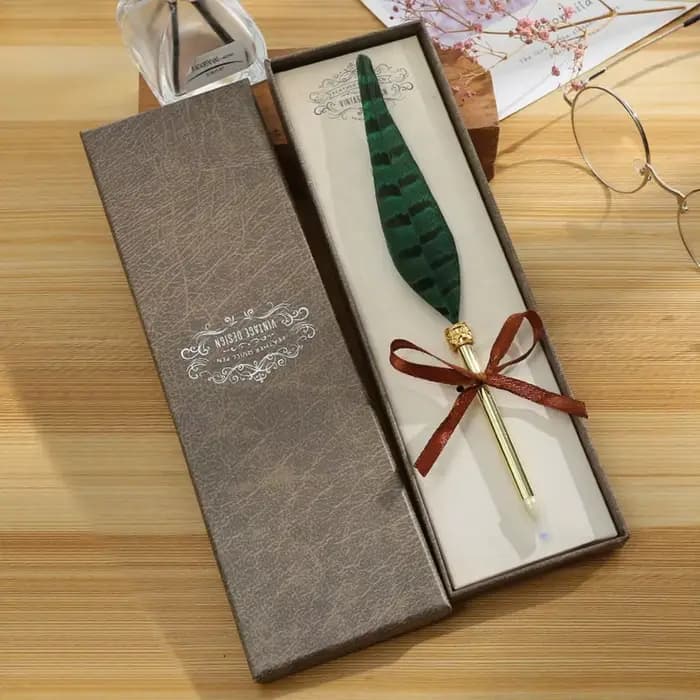Stylo plume pour livre d'or, cadeau merveilleux, stylo d'écriture signature, stylo plume en boîte, s