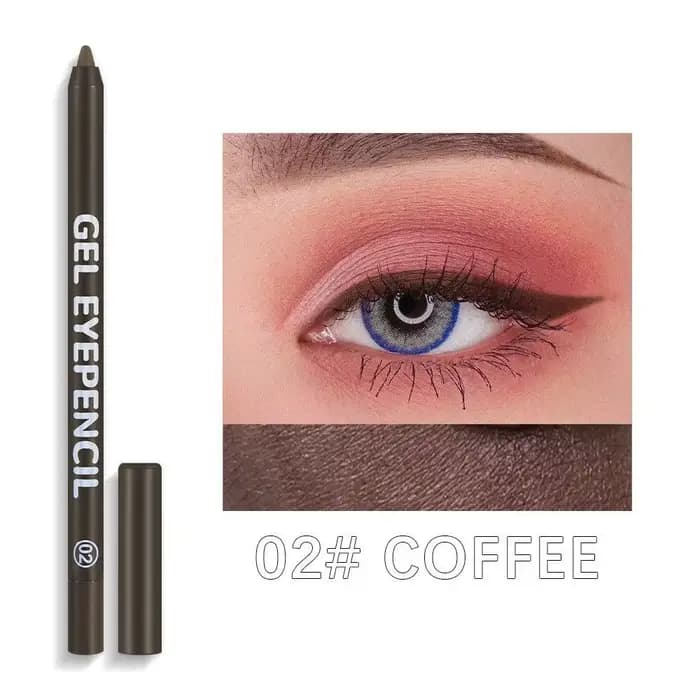 Crayon Eyeliner 10 Couleurs Longue Tenue Mat, Crayon à Sourcils Coloré Blanc Anti-Bavure, Stylo pour