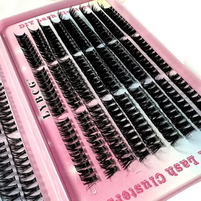 Nature 30D-100D C Curl 9-17mm longueur mixte moelleux Volume grappe cils doux et confortables faux c