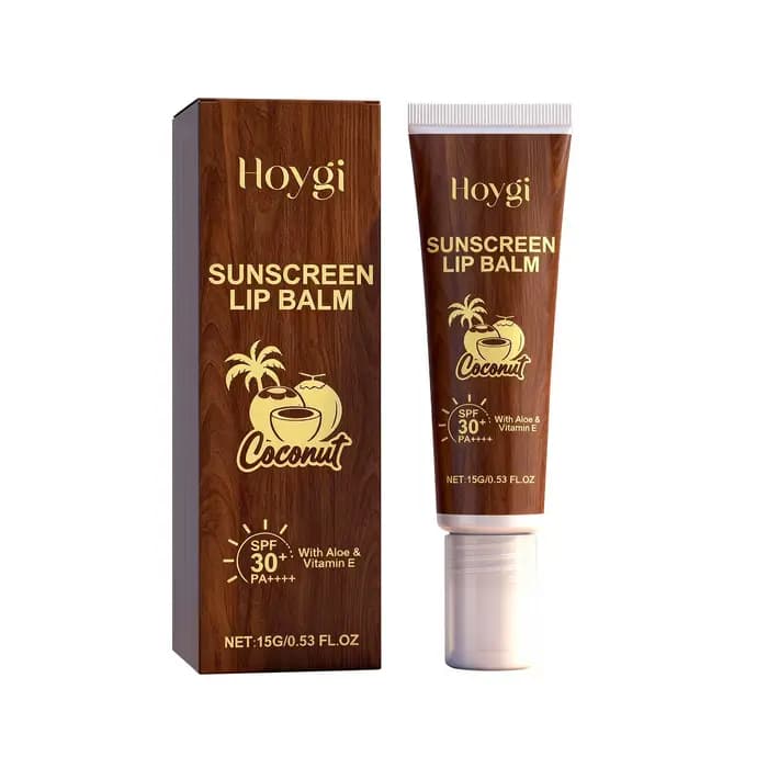 Baume à lèvres solaire à la vitamine E, hydratant en profondeur, protection UV, léger, non gras, par