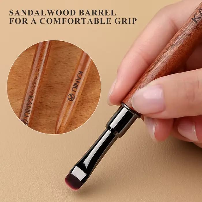Brosse de peinture sur Gel en bois, brosse acrylique pour construire des ongles, pour manucure, outi
