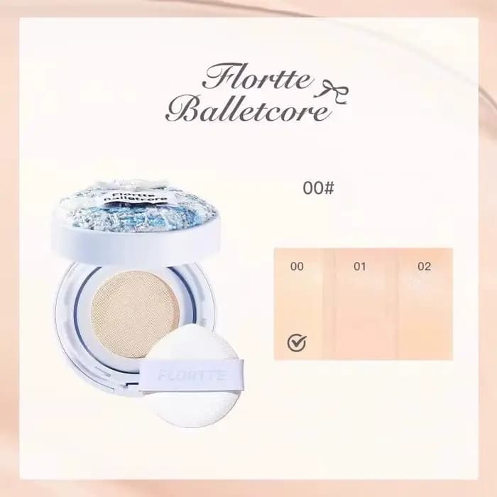 FLORTTE Base De Maquillage Ballet fond De teint liquide végétalien doux coussin d'air BB CC crème co