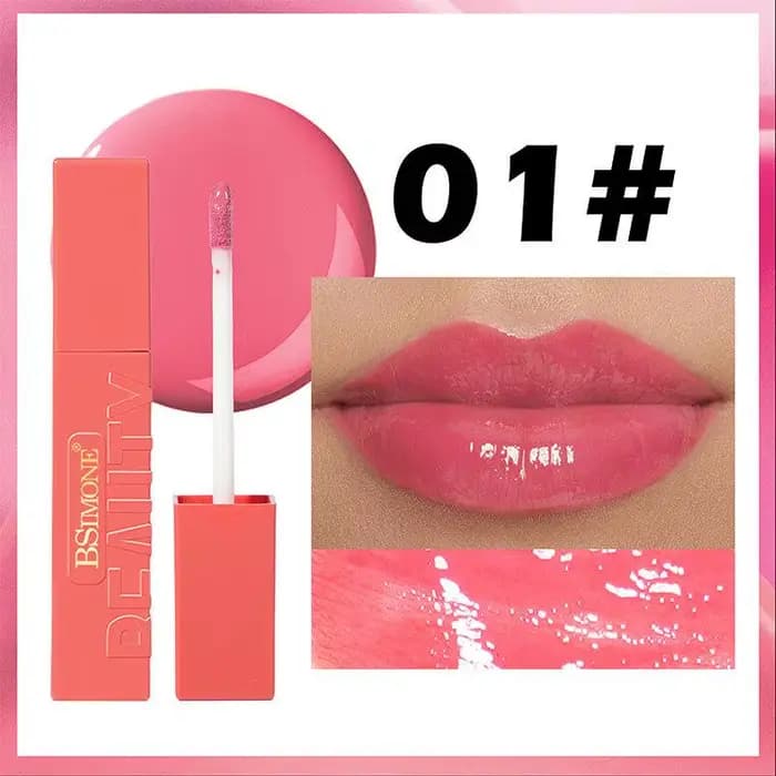 BSIMONE Huile à lèvres hydratante et éclaircissante, effet longue durée, gloss à lèvres exclusif pou