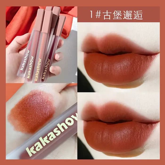 Ensemble de rouge à lèvres velours mat aéré, 6 couleurs, maquillage riche en nuances, brillant à lèv