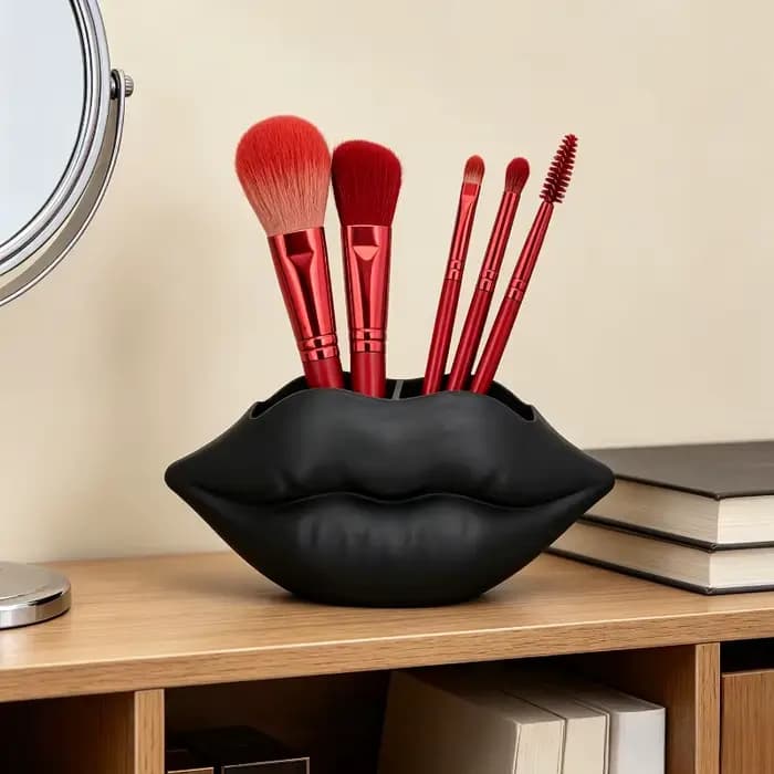 Boîte de rangement en forme de lèvres, décoration romantique pour la maison, la chambre, le bar, l'h