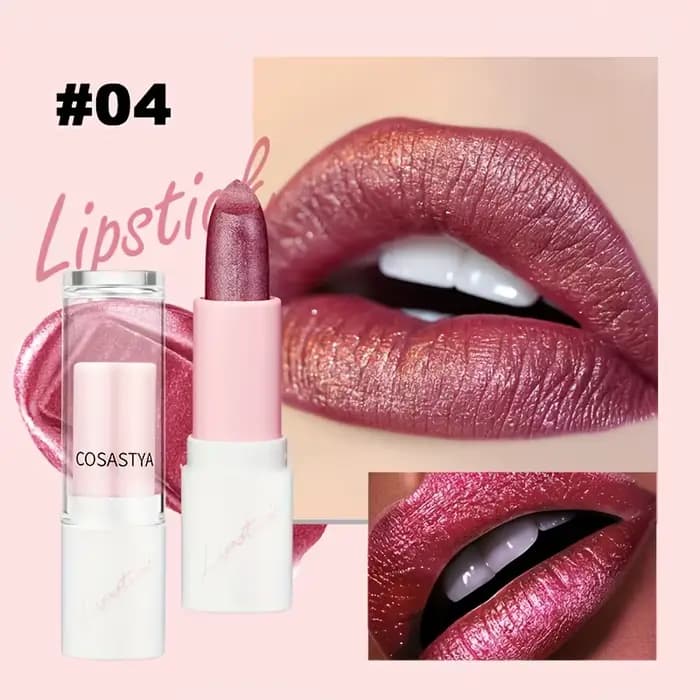 Rouge à lèvres scintillant, 6 pièces, maquillage longue durée, hydratation intense
