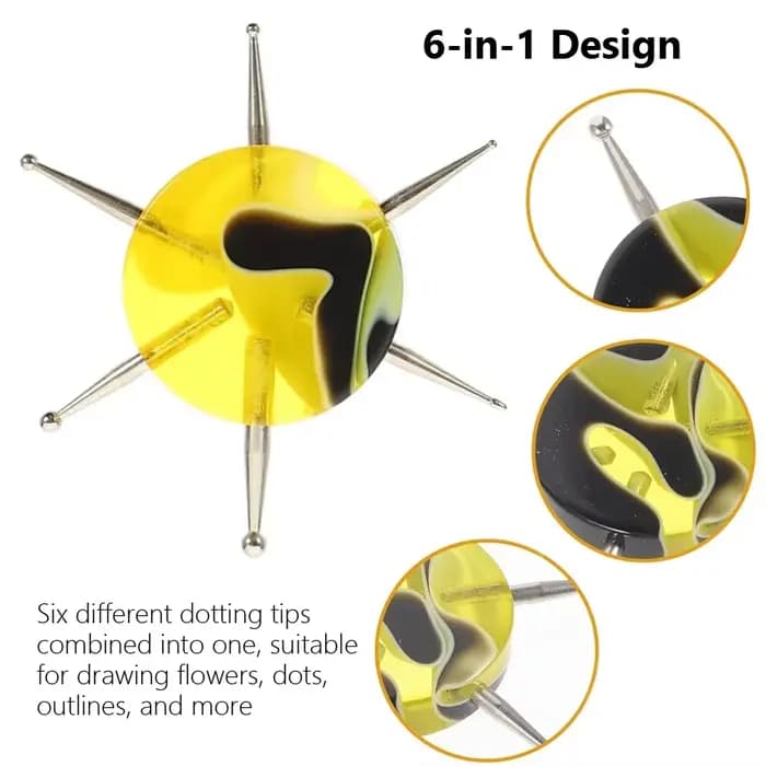 Outils de pointage circulaire pour Nail Art, outil multifonctionnel pour fleurs, points, sculpture d