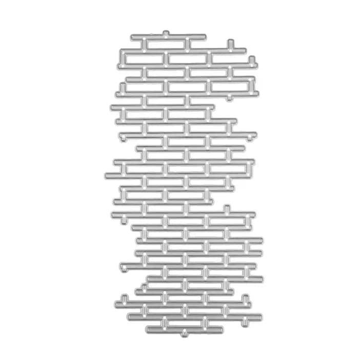 Matrices de découpe de fond de grille de motif de mur de brique pour Scrapbooking carte postale fond