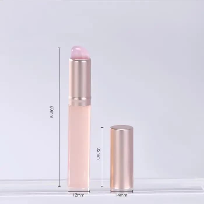 Brosse à lèvres en Silicone, petite tête ronde, anti-poussière, couverte, multifonctionnelle, correc