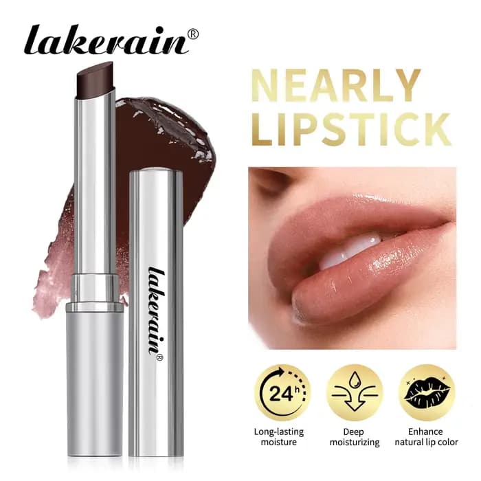 Lakerain – rouge à lèvres noir miel, maquillage naturel, longue durée, nourrissant et hydratant, bri