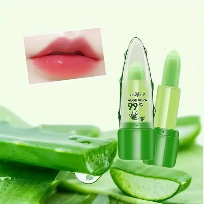 Rouge à lèvres à changement chaud à l'aloe vera pour une protection des lèvres longue durée, hydrata