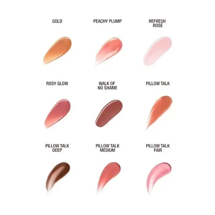 Charlotte Tilbury – Gloss à lèvres hydratant longue durée au collagène, 8 couleurs, avec applicateur