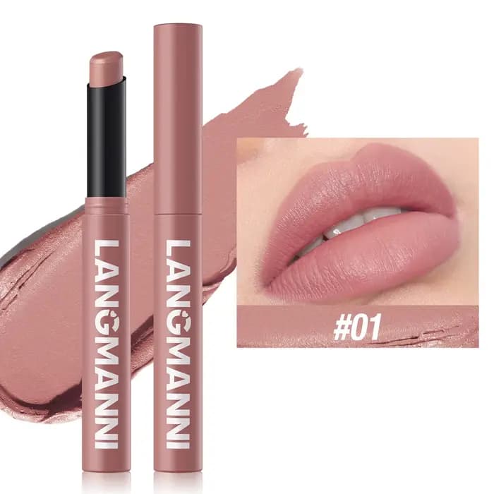 Nouveau rouge à lèvres mat nu imperméable longue durée Rotation bâtons à lèvres ne se décolore pas S