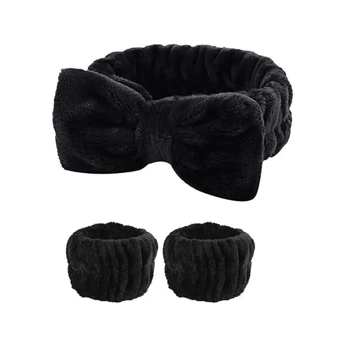 Laver le visage bandeaux pour les femmes corail polaire bandes de cheveux manchette bandes imperméab