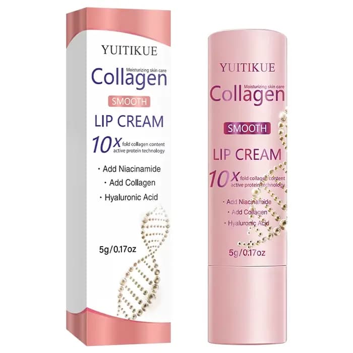 Crème pour les lèvres au collagène avec niacinamide et acide hyaluronique, hydratation intense 24h p