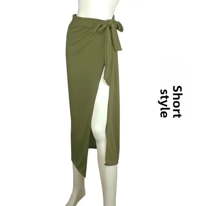 Vêtements de Protection solaire Sexy pour vacances à la plage, demi-jupe de plage décontractée, jupe