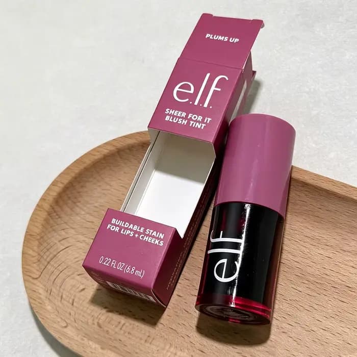 Elf new Sheer For It Blush Tint, blush liquide double usage, gloss à lèvres, teinte transparente, te