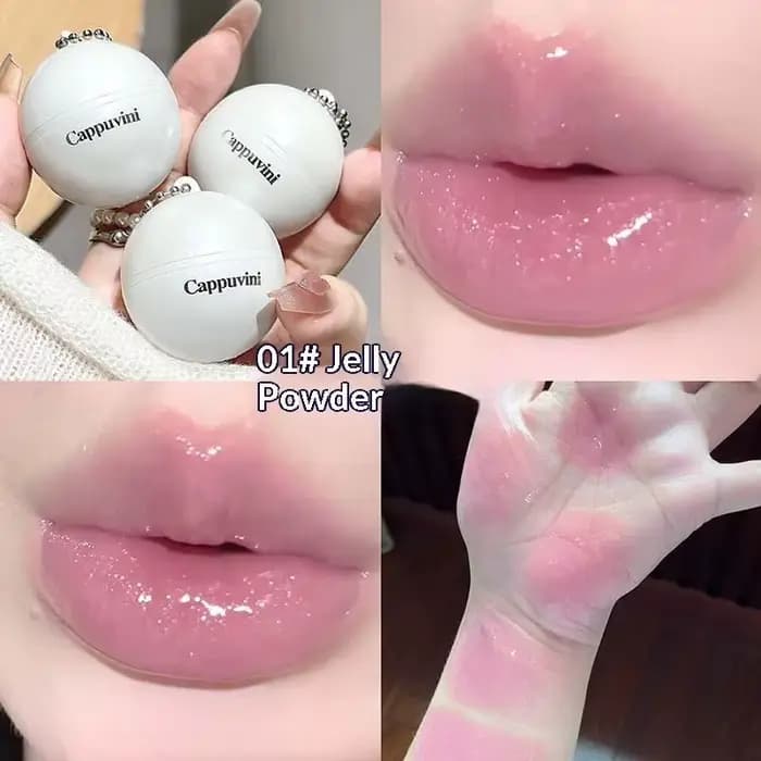 Gloss à lèvres repulpant Cappuvini avec technologie Water Light, effet brillant verre 12h, effet rep