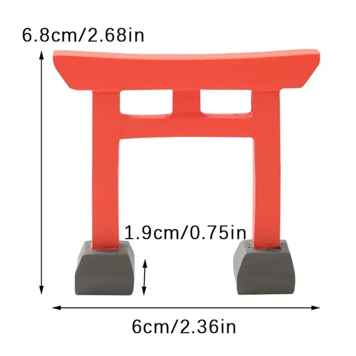 Porte Torii japonaise miniature rouge, étagère d'autel Shinto, mini sanctuaire, porte de bénédiction