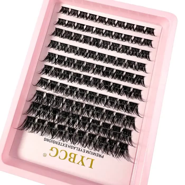 10 rangées 0.07mm bricolage grappe cils moelleux Volume Extension de cils naturel segmenté faux cils