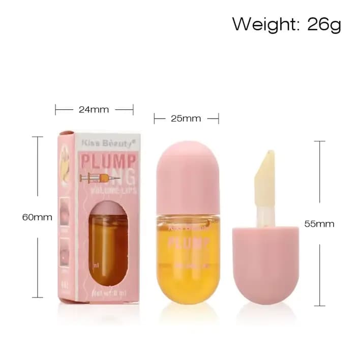 Huile de Jules Plumper longue durée, rehausseur volumisant instantané, sérum de collagène, lèvres vo